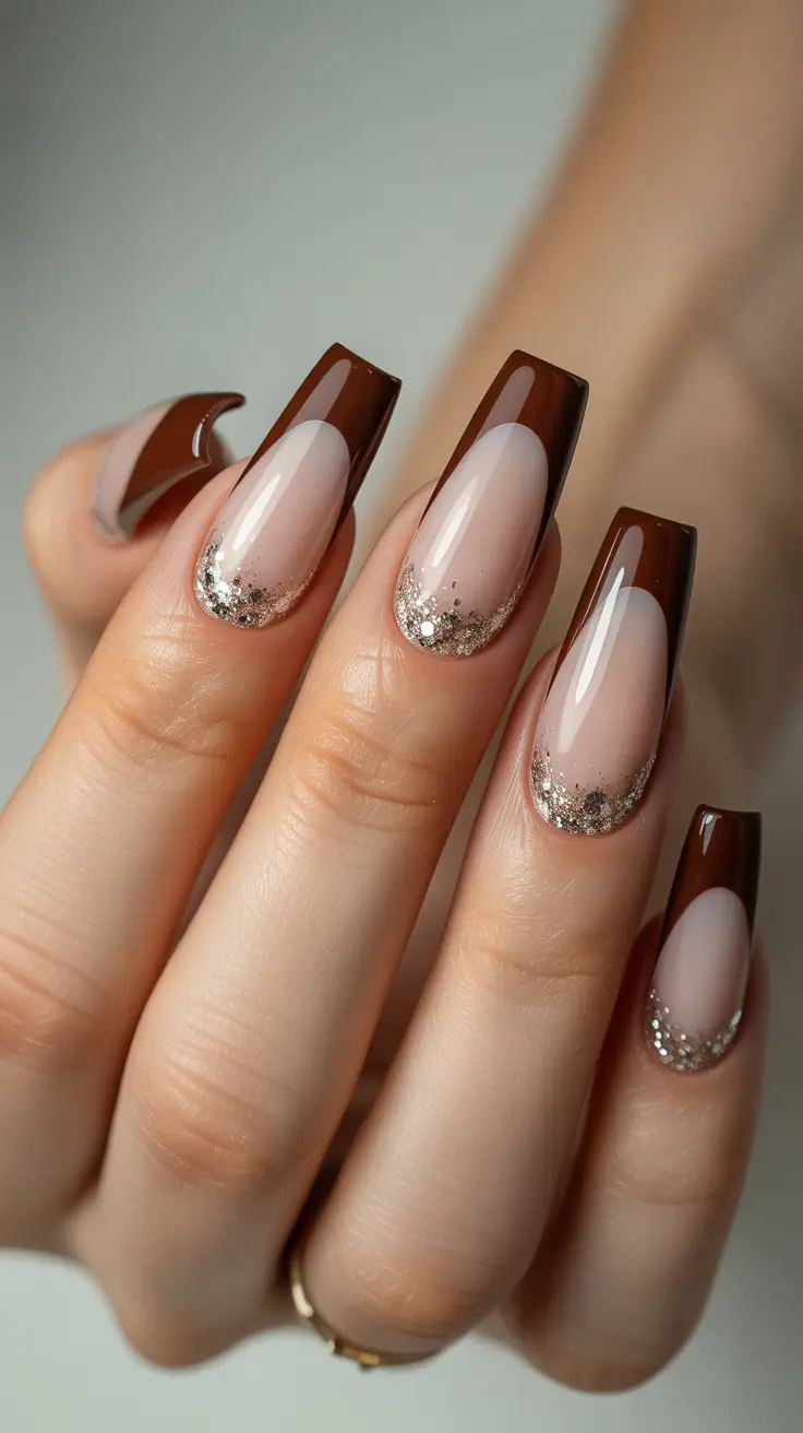 Coffin Shape Nails Ideas 2026 Brown Coffin
