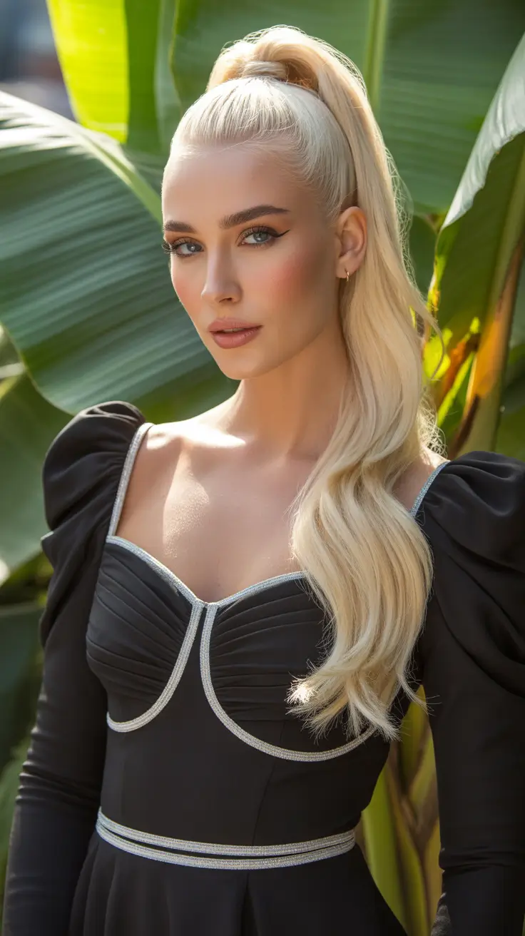 cute hairstyle 2026 High Sleek Ponytail