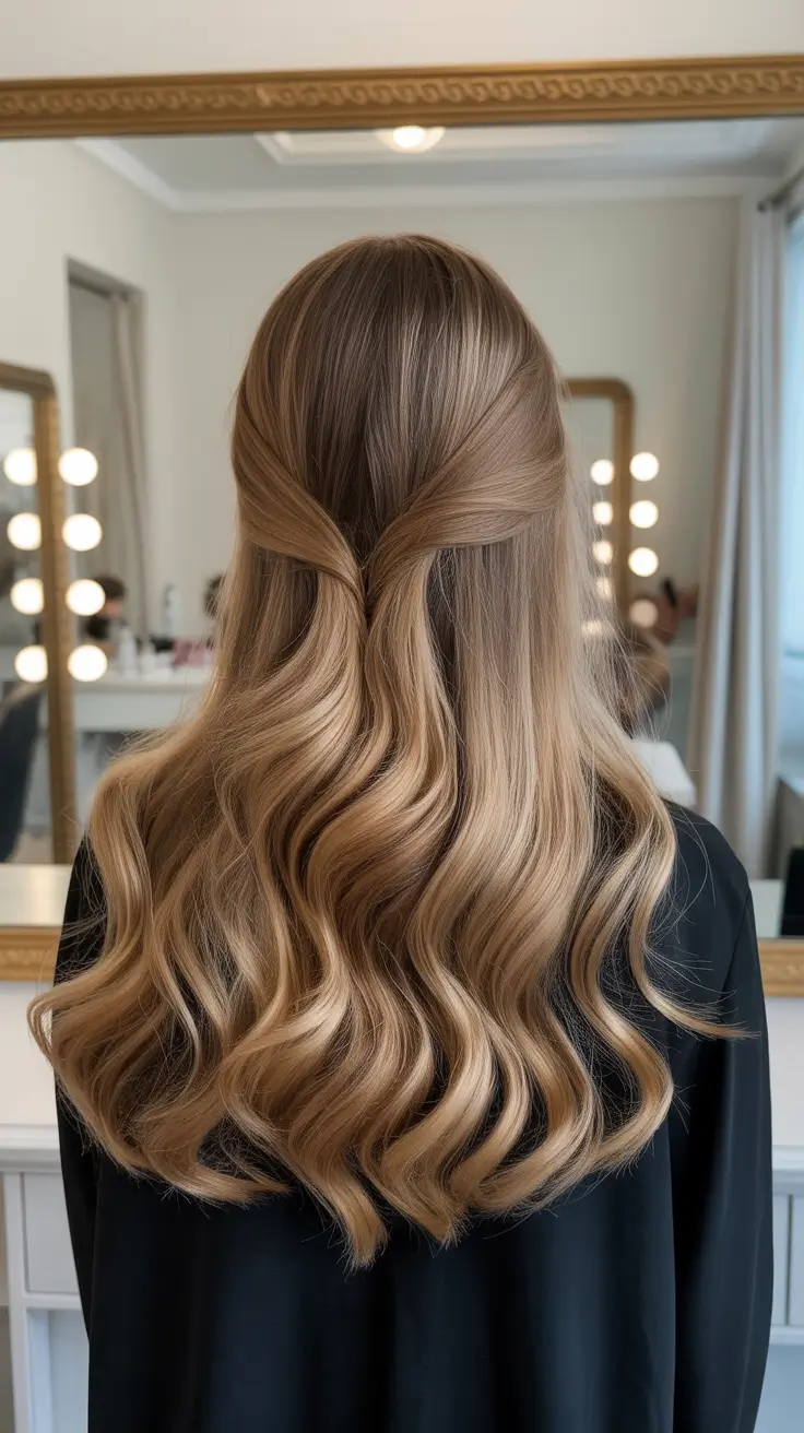 half up half down hairstyle 2026 Timeless Crossover Half Style