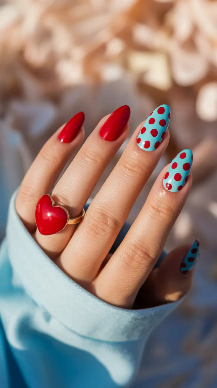 Cute Nails Ideas for 2026 Polka Dot Design