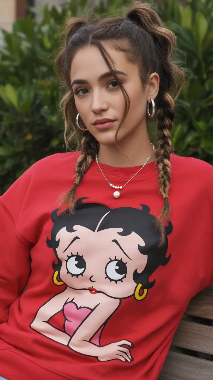 quick hairstyles 2026 Double Braids With Playful Finish