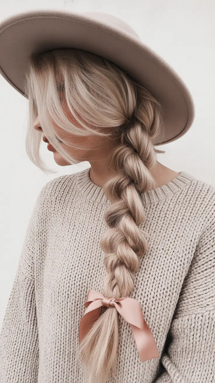quick hairstyles 2026 Relaxed Side Braid With Cozy Texture