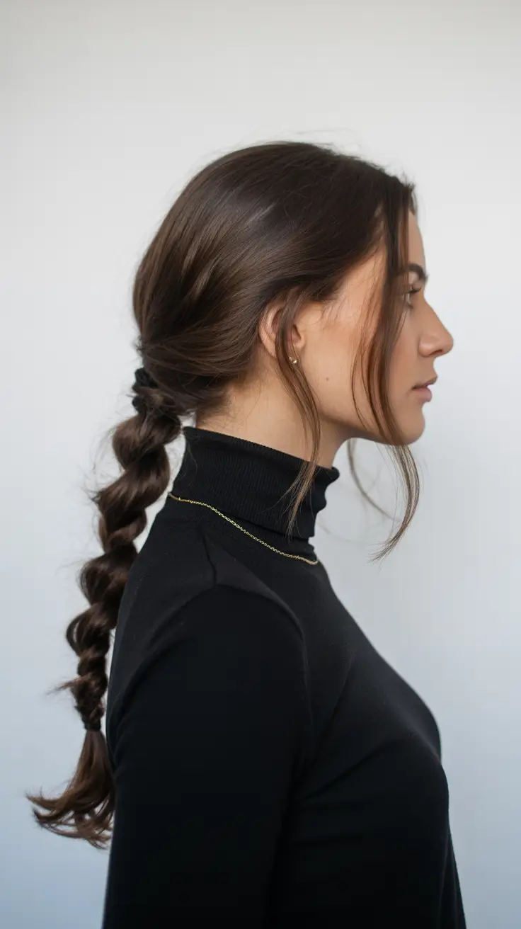 easy hairstyle 2026 Twisted Bubble Braid Charm