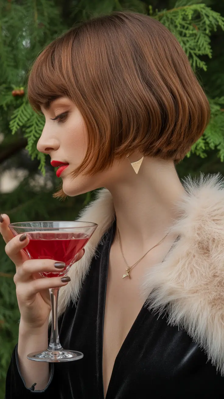 Choppy Bob Haircuts 2026 Classic Rounded Bob with Retro Warmth