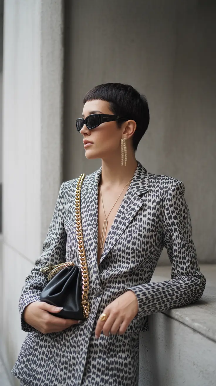 pixie haircut 2026 Sharp and Structured Pixie Power