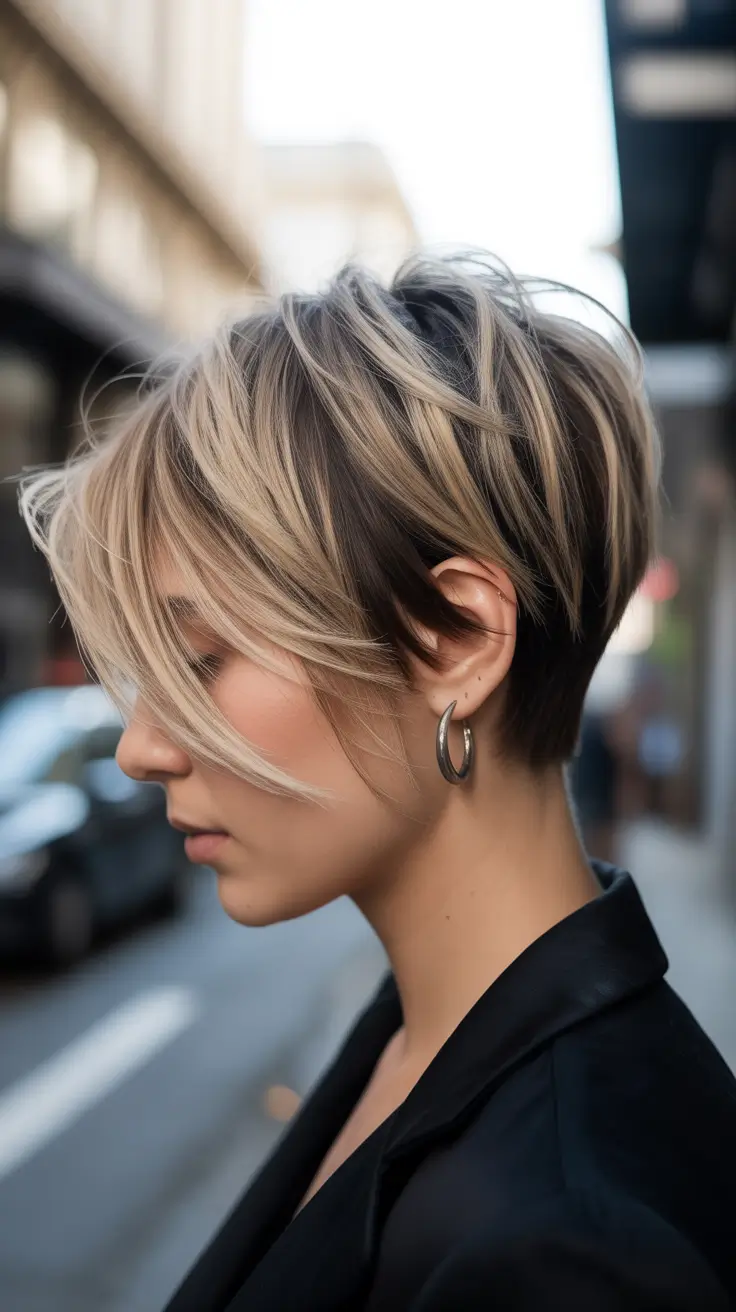 pixie haircut 2026 Urban Blonde Pixie Glow