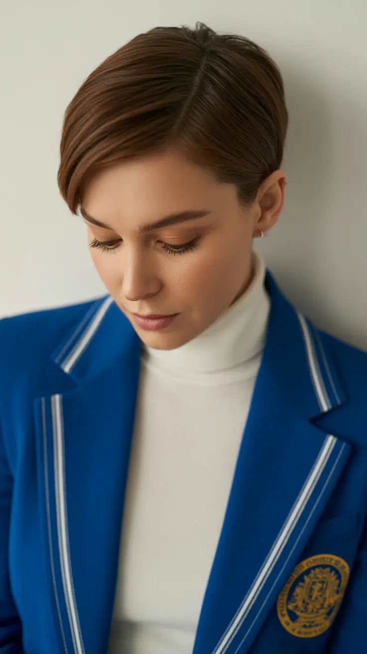pixie haircut 2026 Tailored Edge Elegance