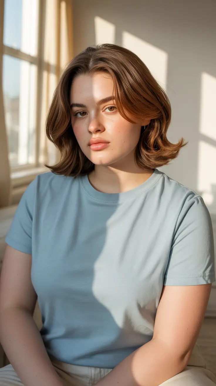 Fat Face Haircuts 2026 Natural Volume with Medium Length Flip