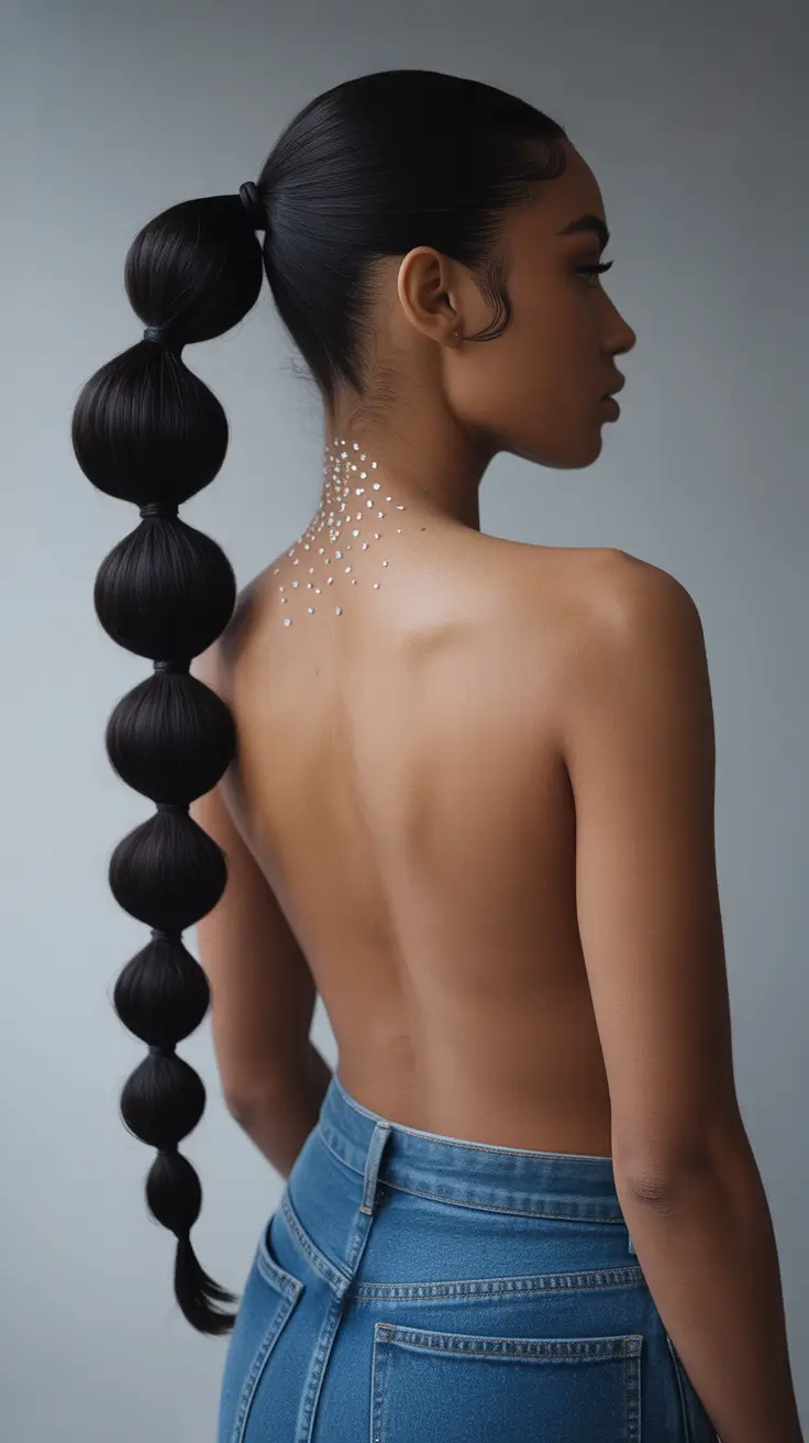 high ponytail hairstyle black women 2026