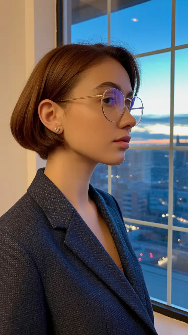 haircuts inspo 2026 Minimalist Short Bob With Clean Lines