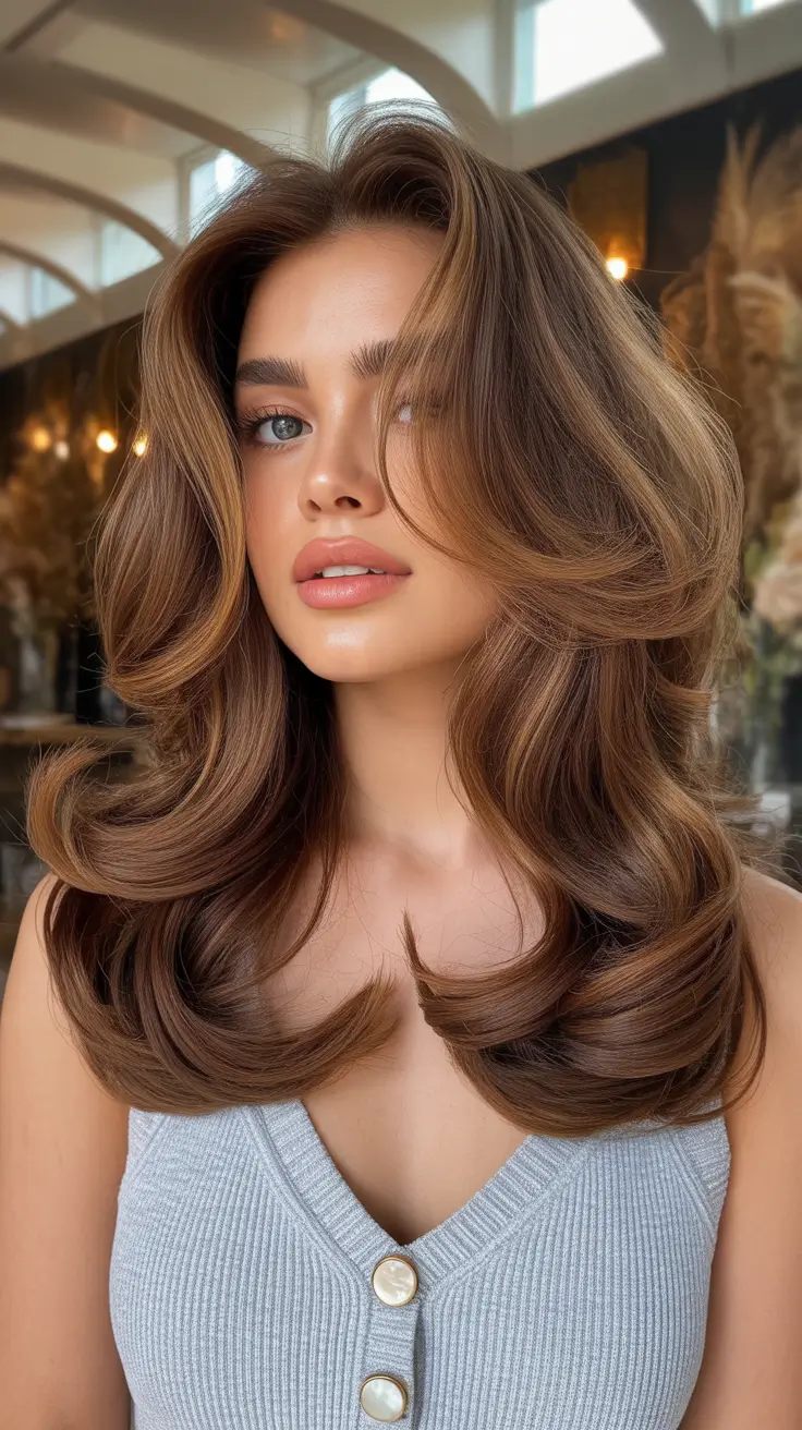 Butterfly Haircut 2026 Soft Layers with Golden Depth