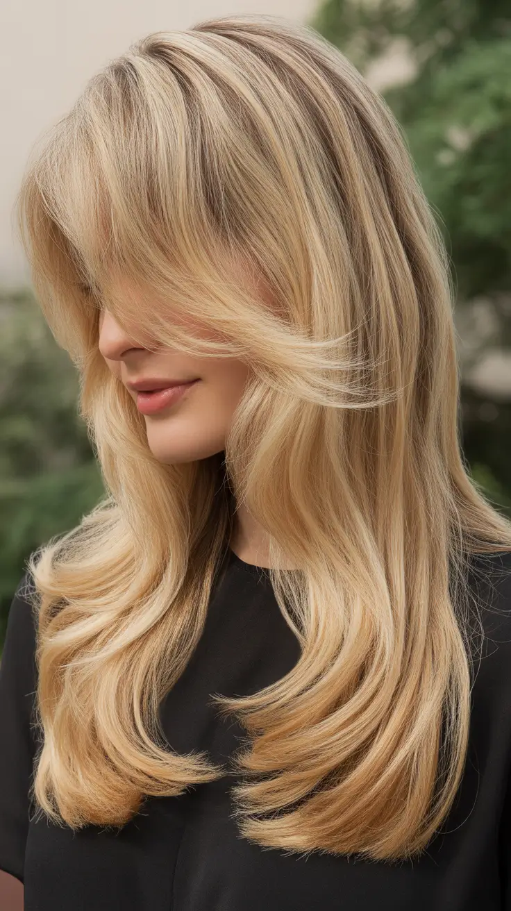 Butterfly Haircut 2026 Golden Feathered Elegance