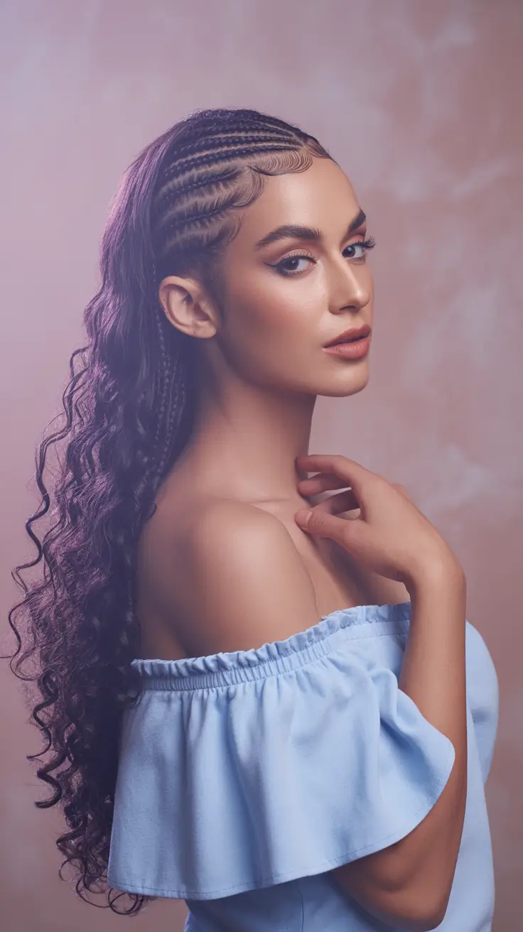 braids hairstyle 2026 curly with braids