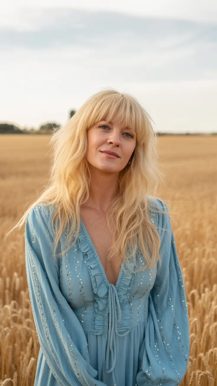 Haircuts for Women Over 40 2026 Medium Length With Fringe