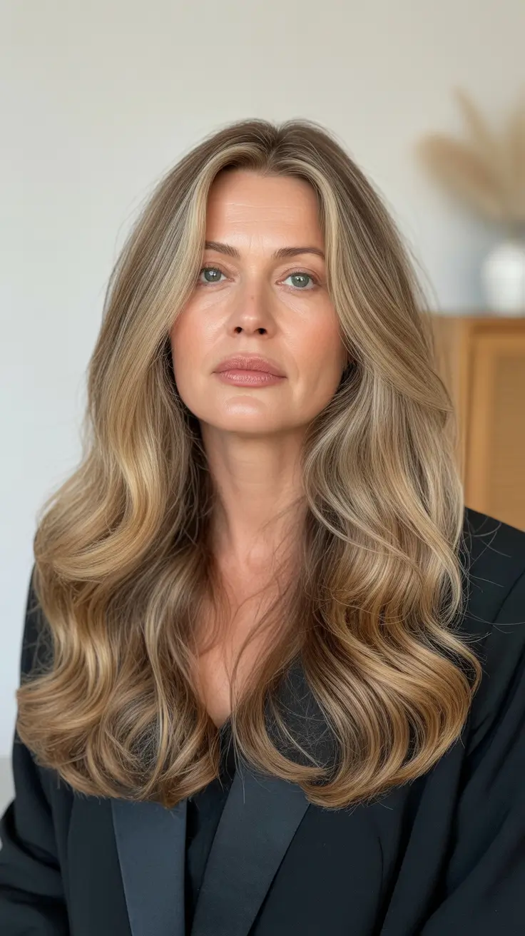 Haircuts for Women Over 60 2026 Long Shag with Soft Waves
