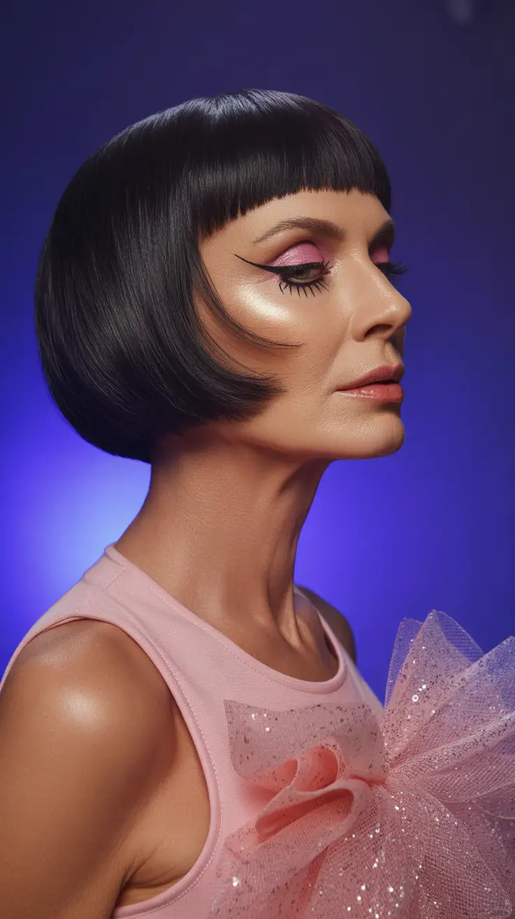 Haircuts for Women Over 60 2026 Short Bob with Bangs