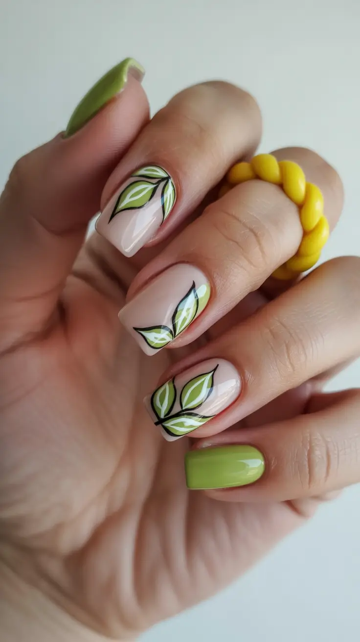 Nail Colors Ideas for 2026 Soft Botanical Neutrals