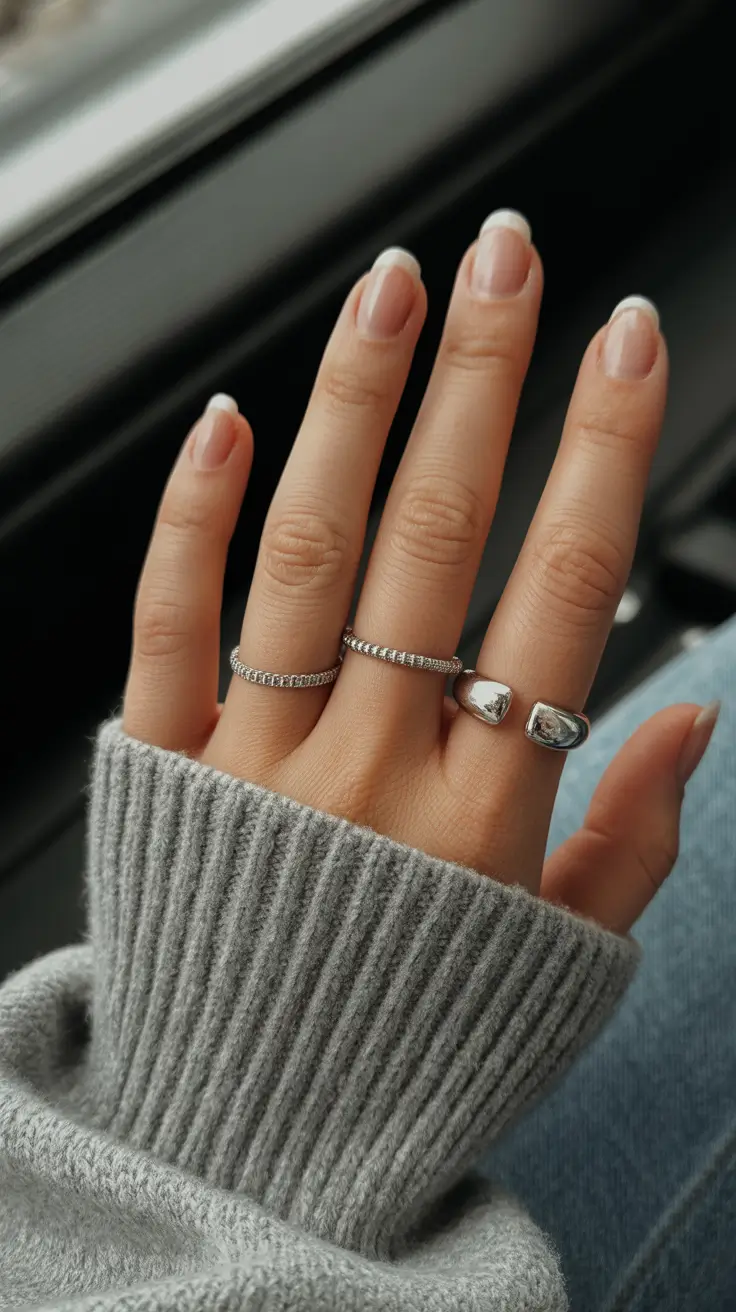 Nude Nails for Work 2026 Classic French Nude