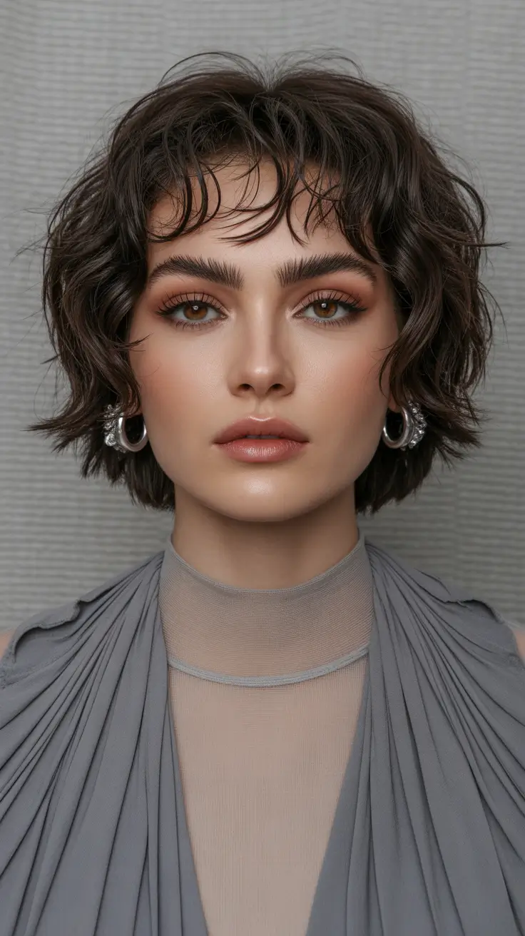 pixie hairstyles 2026 Curly Pixie With Soft Fringe