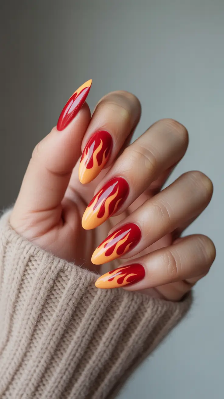 Red Nails 2026 Flame Summer