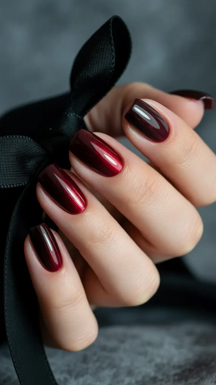 Red Nails 2026 Classic Cherry Red Glossy