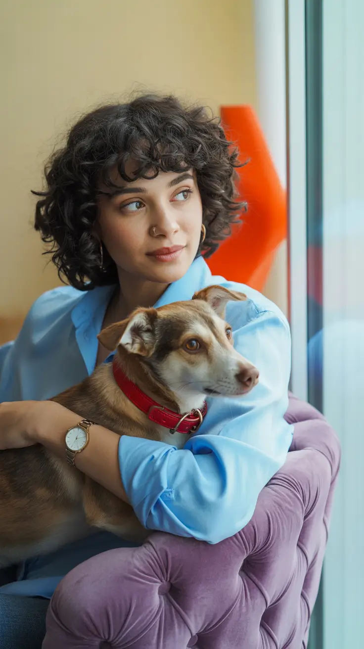 Short Haircuts 2026 Curly Bob with Natural Definition