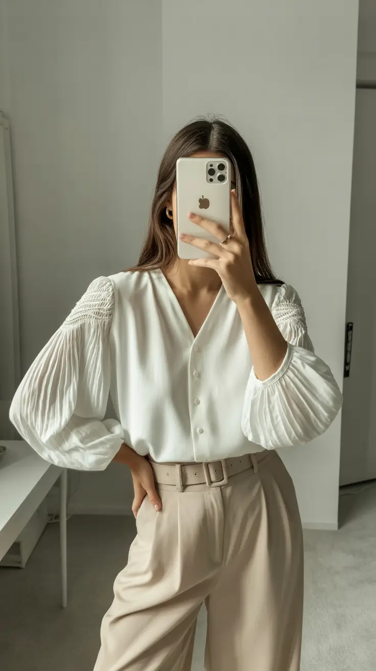 basic outfits 2026 soft neutral elegance