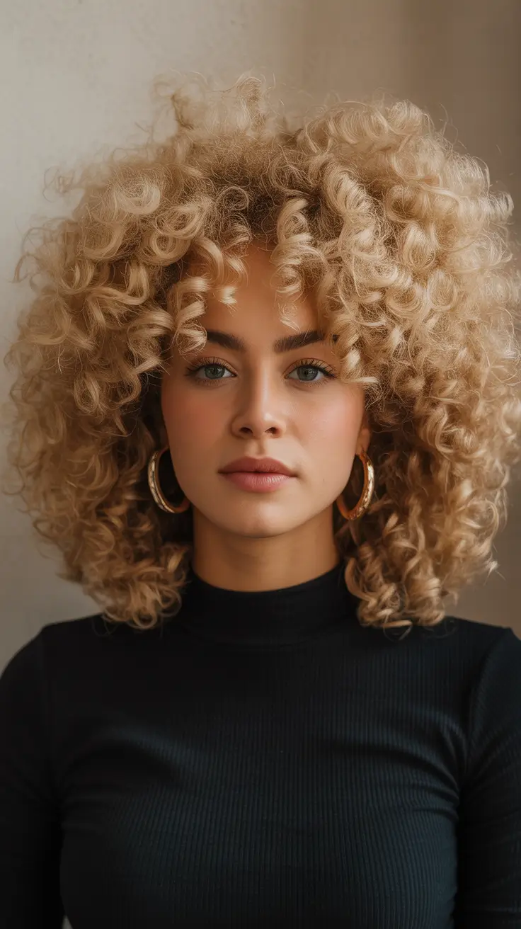 Curly hairstyle 2026 Fluffy Volume
