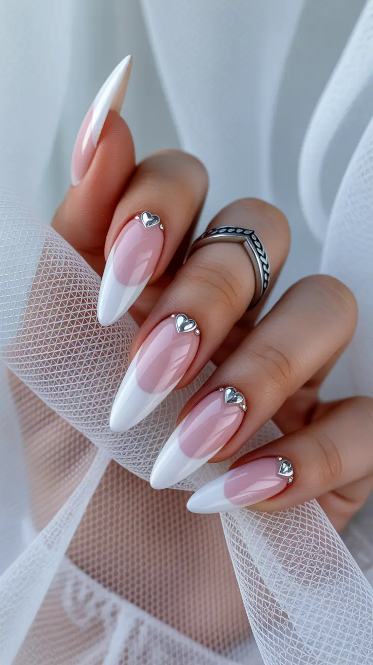 White Nail Designs 2026 Pearly French
