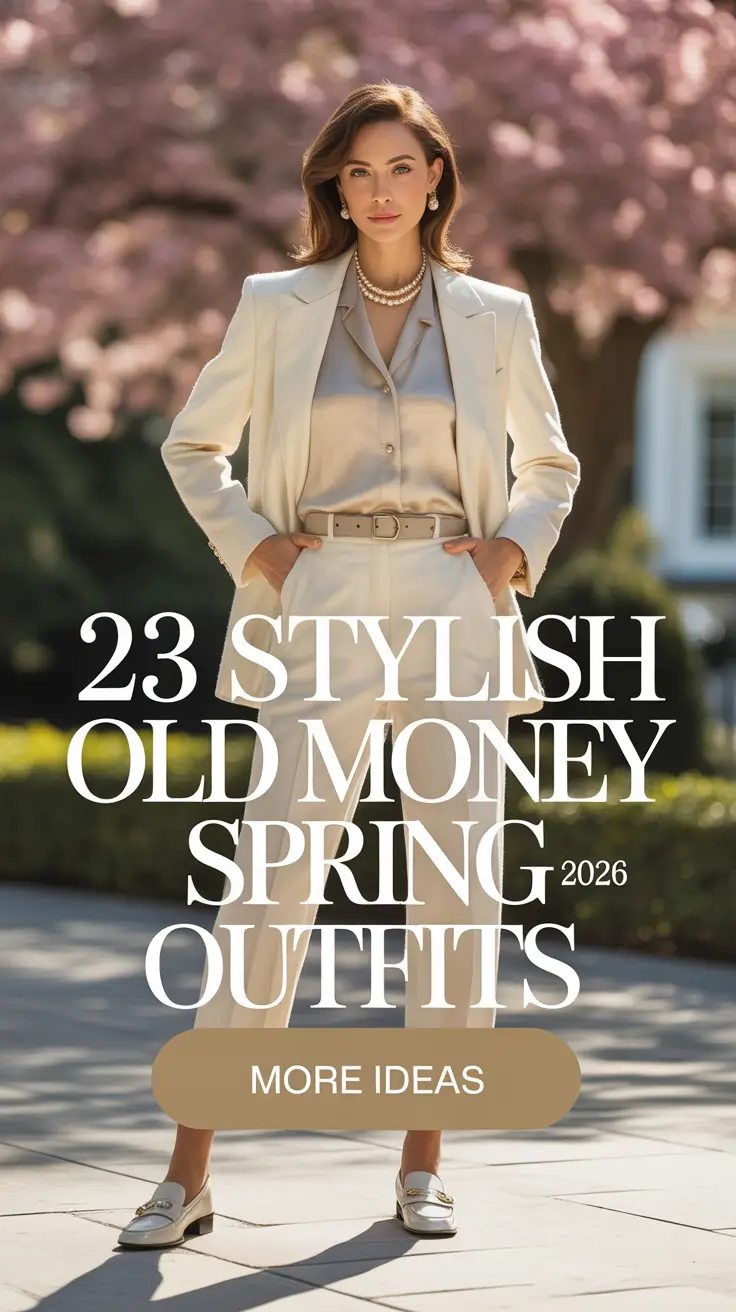 Stylish Old Money Spring Outfits 2026 That Look Expensive Without Trying