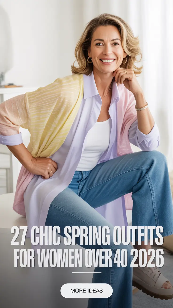 Chic Spring Outfits For Women Over 40 2026 That Feel Modern