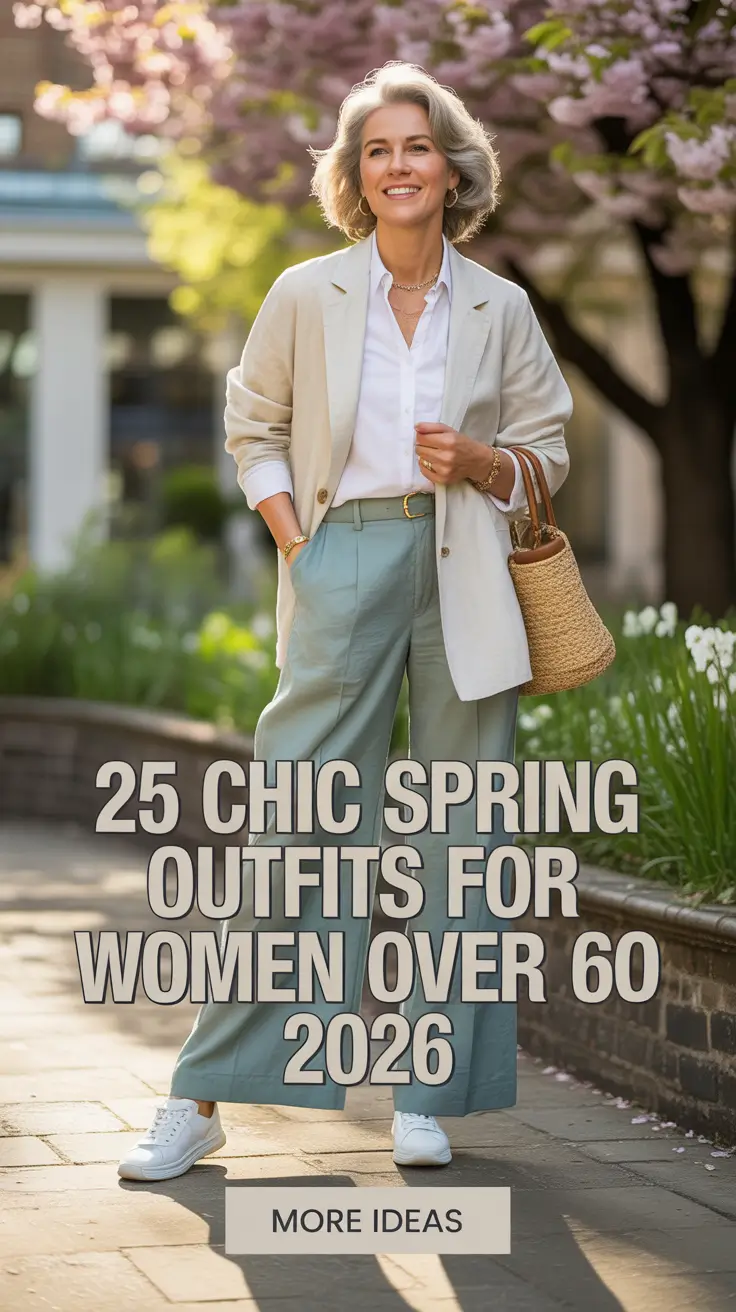Chic Spring Outfits For Women Over 60 2026 That Feel Modern, Classy, and Effortless