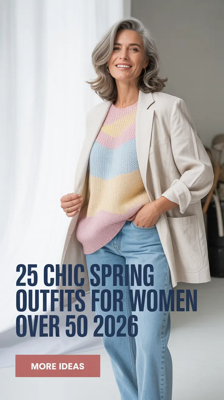 Chic Spring Outfits For Women Over 50 2026 That Feel Modern, Classy, and Effortlessly Stylish