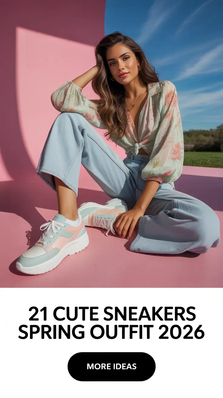 Cute Sneakers Spring Outfit 2026 for Women Who Want Easy Style