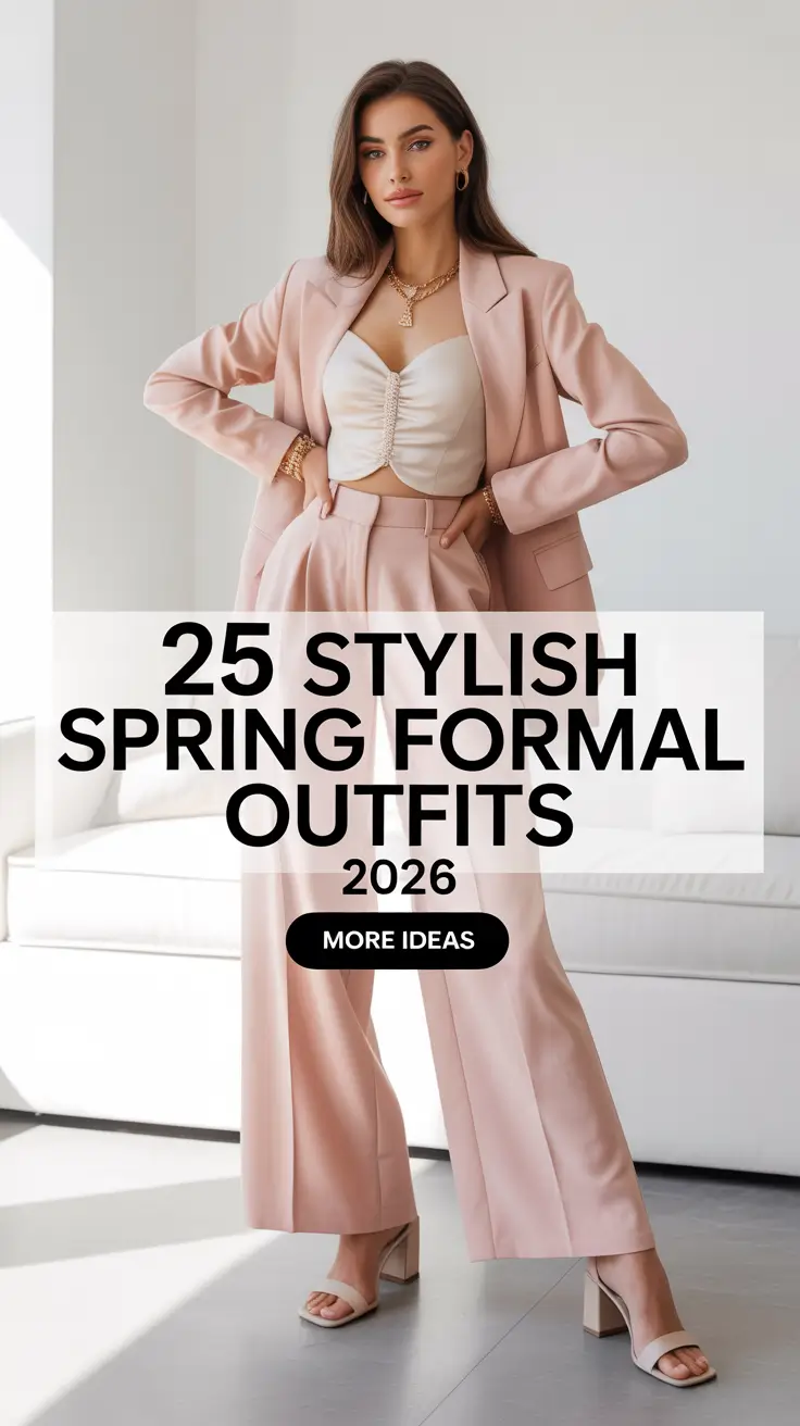 Stylish Spring Formal Outfits 2026 - Fresh Fancy Looks for Women