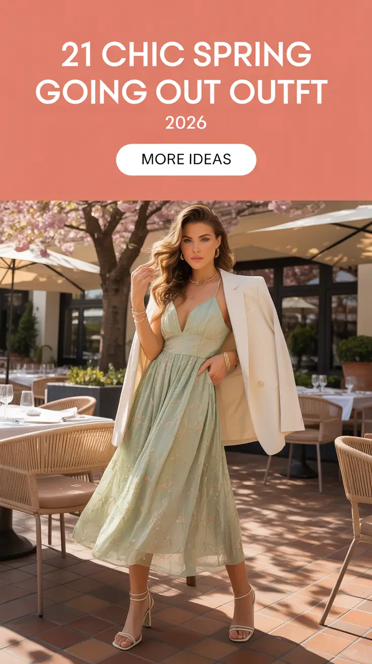 Chic Spring Going Out Outfits 2026 for Night Plans and Cool Evenings