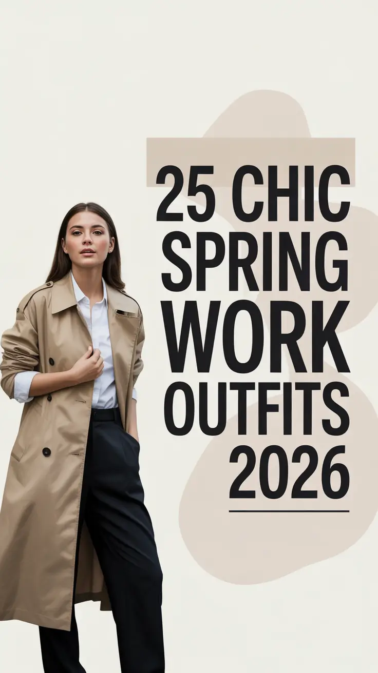 Chic Spring Work Outfits 2026 for Women Who Want Office Chic Business Casual Looks