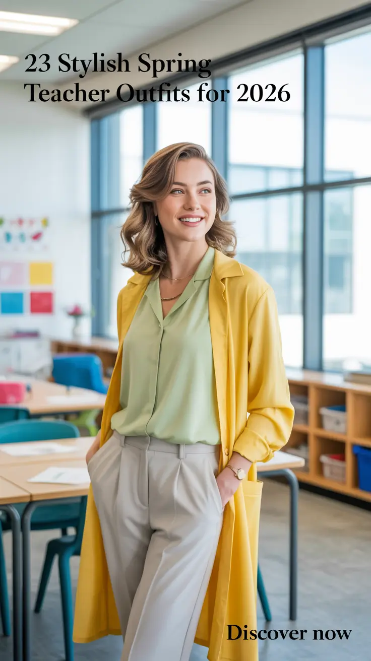 Stylish Spring Teacher Outfits For 2026 - Casual, Cute and Comfy Classroom Looks