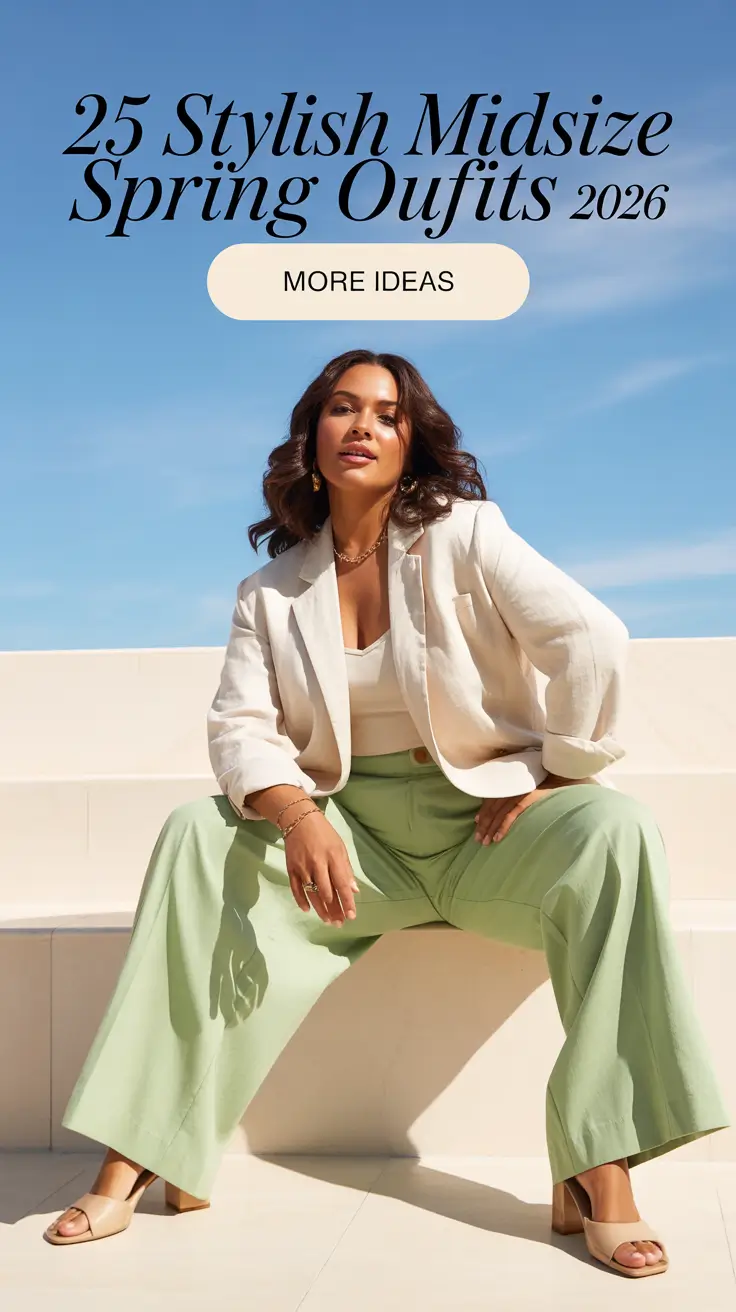 Stylish Midsize Spring Outfits 2026 That Feel Fresh and Confident