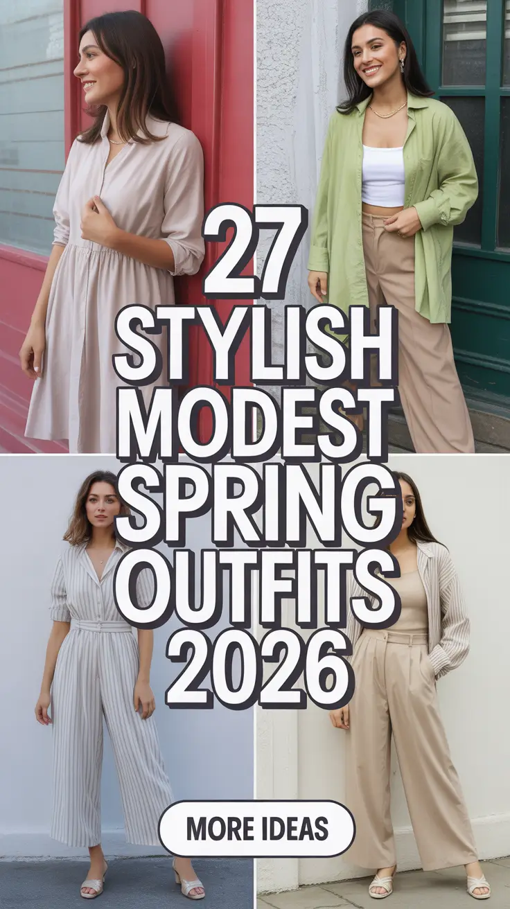 Stylish Modest Spring Outfits 2026 That Feel Fresh, Classy, and Effortless