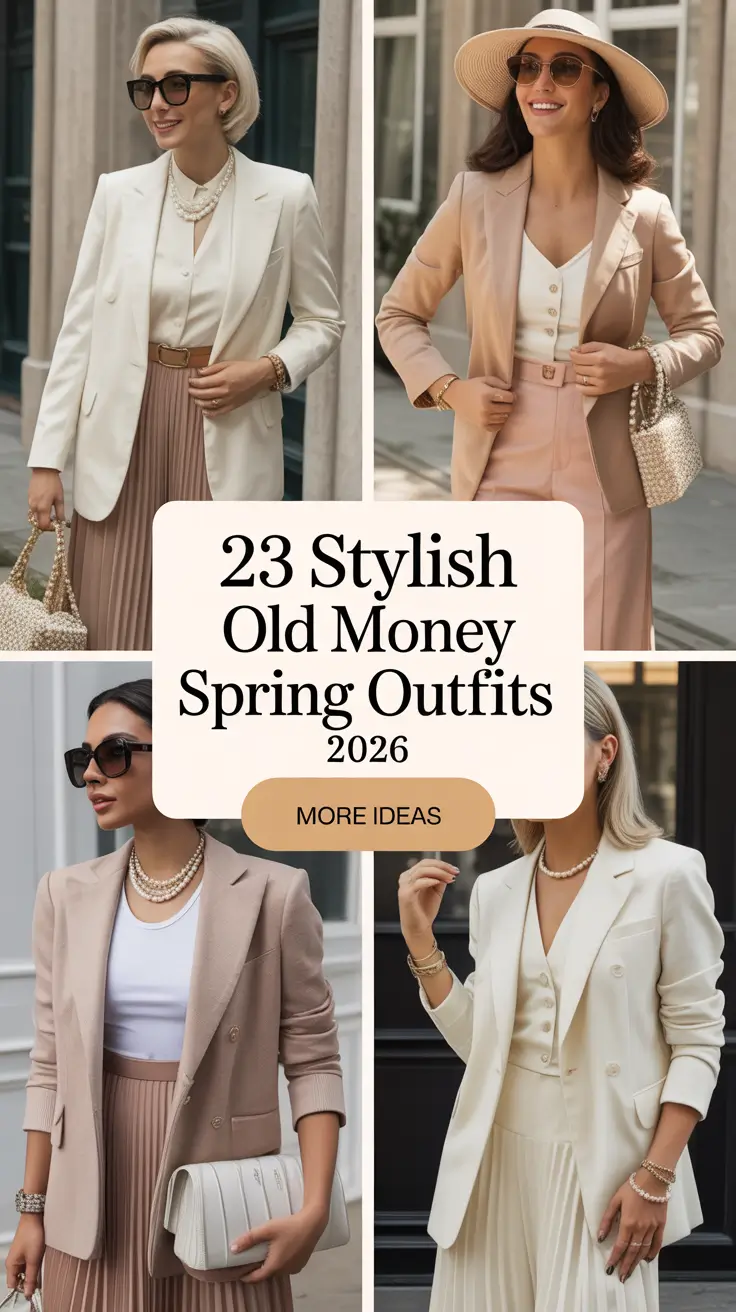 Stylish Old Money Spring Outfits 2026 That Look Expensive Without Trying