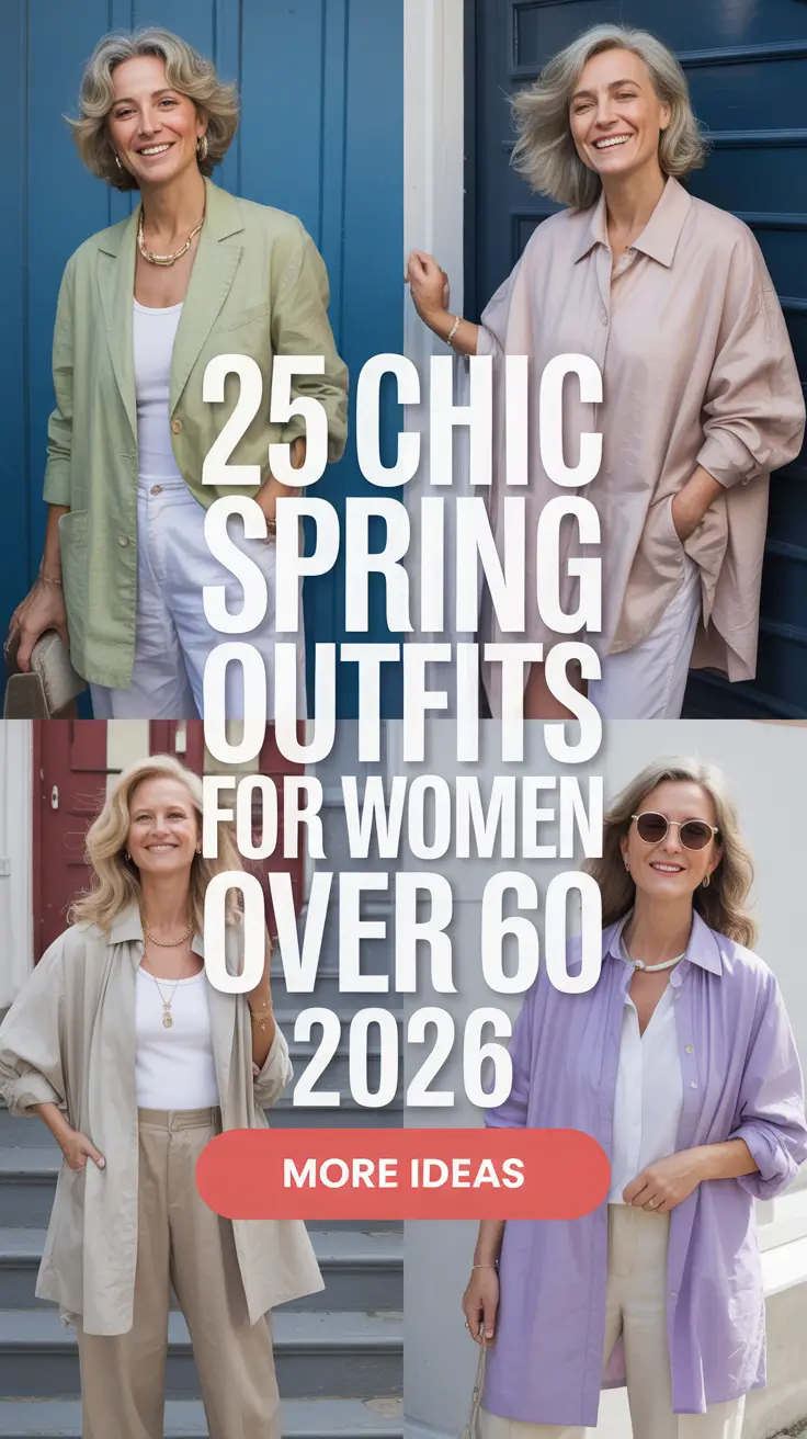 Chic Spring Outfits For Women Over 60 2026 That Feel Modern, Classy, and Effortless