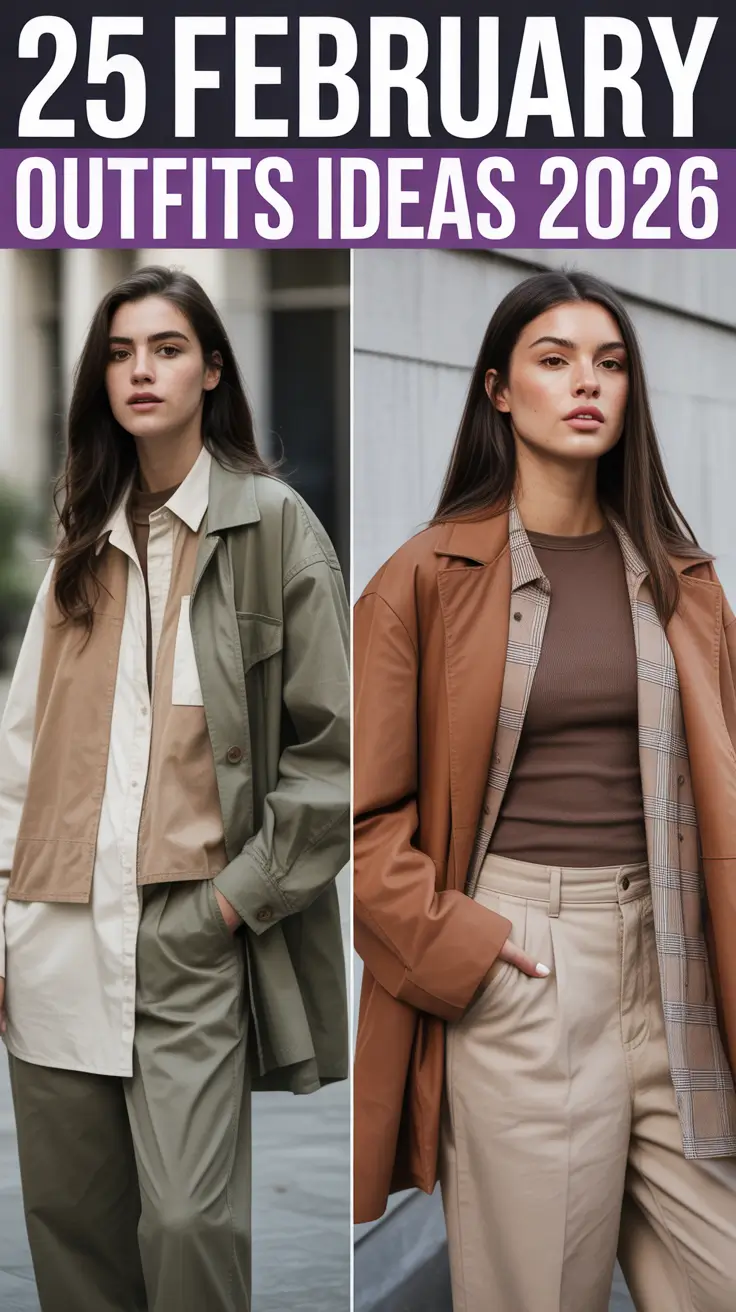 February Outfits Ideas 2026 - Winter Looks, Streetwear Trends and Chic Style Inspo