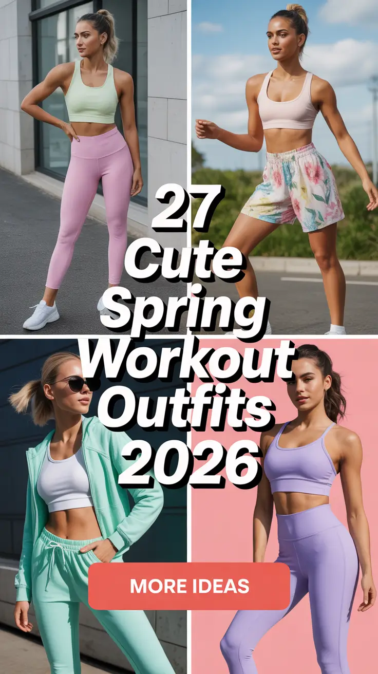 Spring Workout Outfits 2026 That Feel Cute, Bright, and Totally Wearable