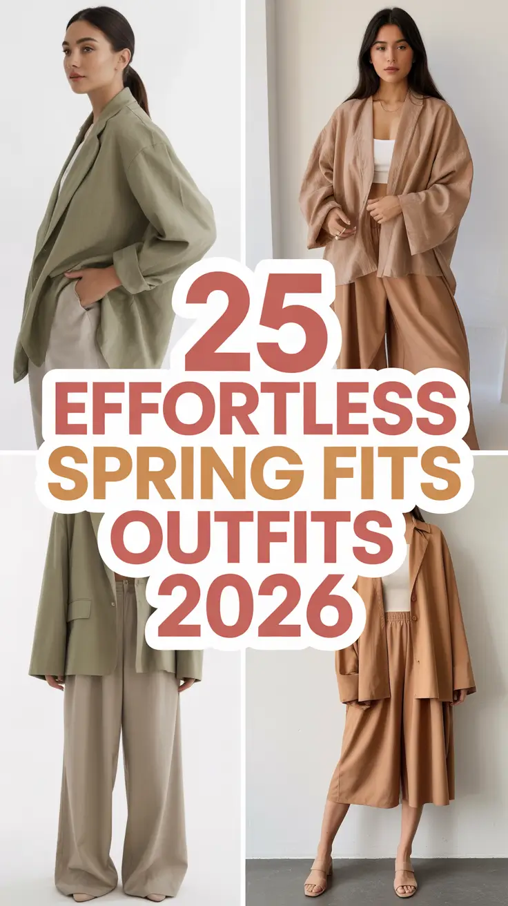 Effortless Spring Fits Outfits 2026 That Look Chic Without Trying