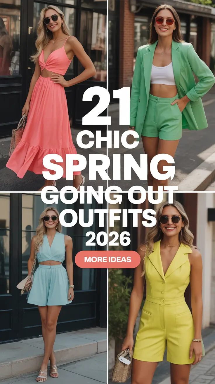Chic Spring Going Out Outfits 2026 for Night Plans and Cool Evenings