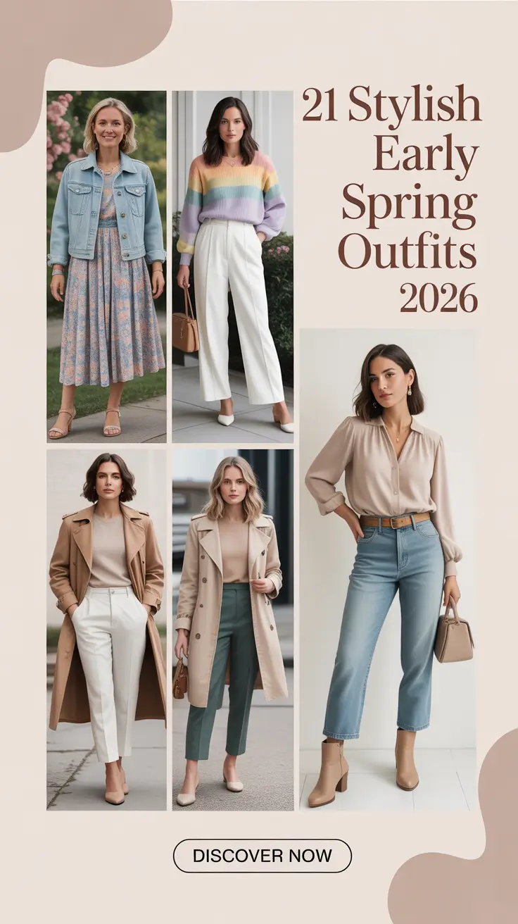 Stylish Early Spring Outfits 2026 That Feel Fresh Even in Late Winter