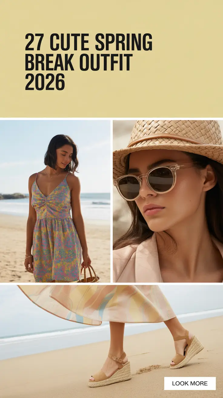 Cute Spring Break Outfit 2026 Ideas for Beach Trips and City Getaways