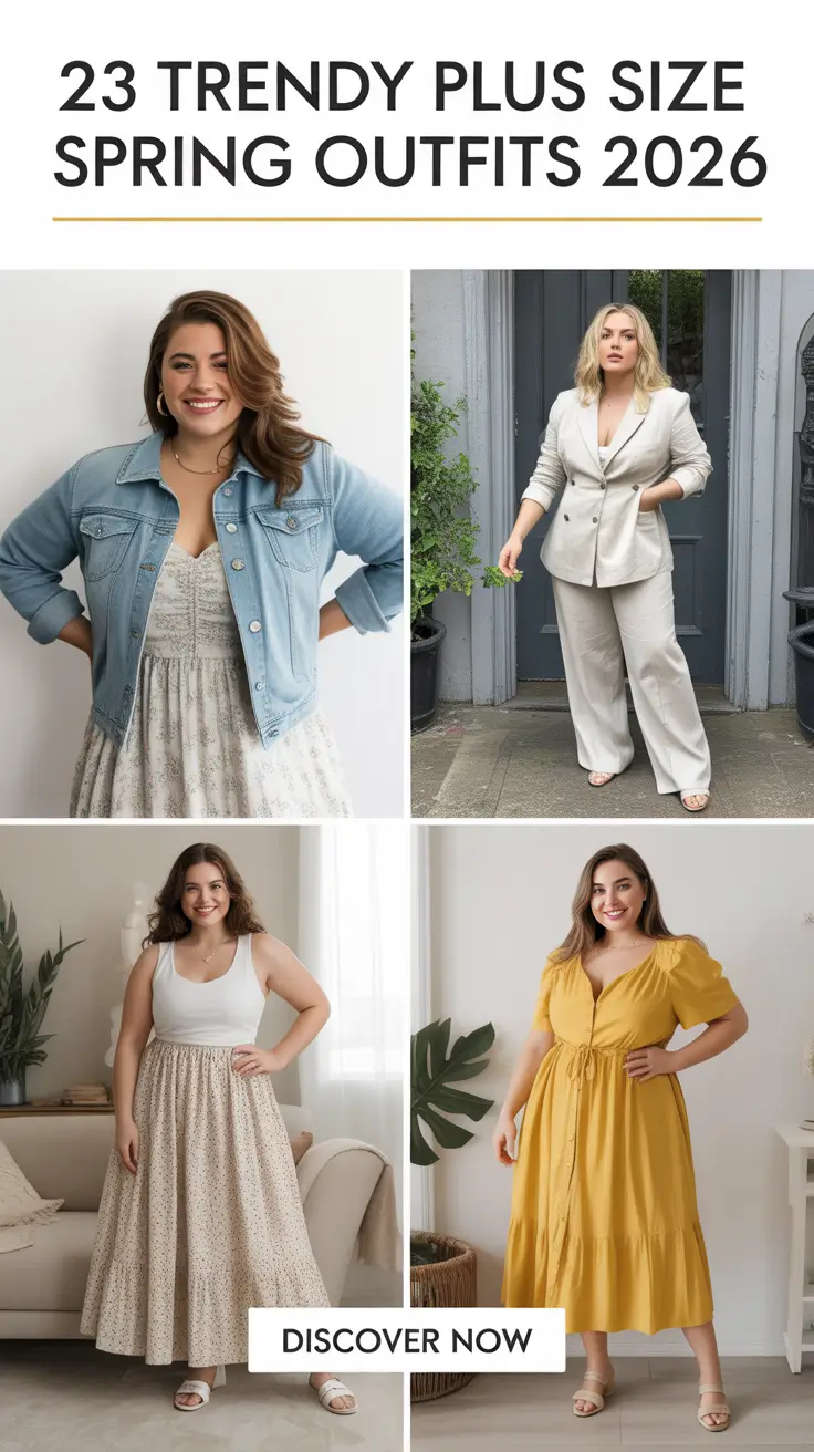Trendy Plus Size Spring Outfits 2026 Cute Outfit Ideas for Every Body