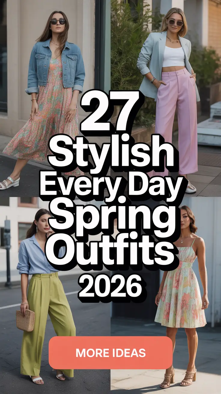 Stylish Every Day Spring Outfits 2026 for Women